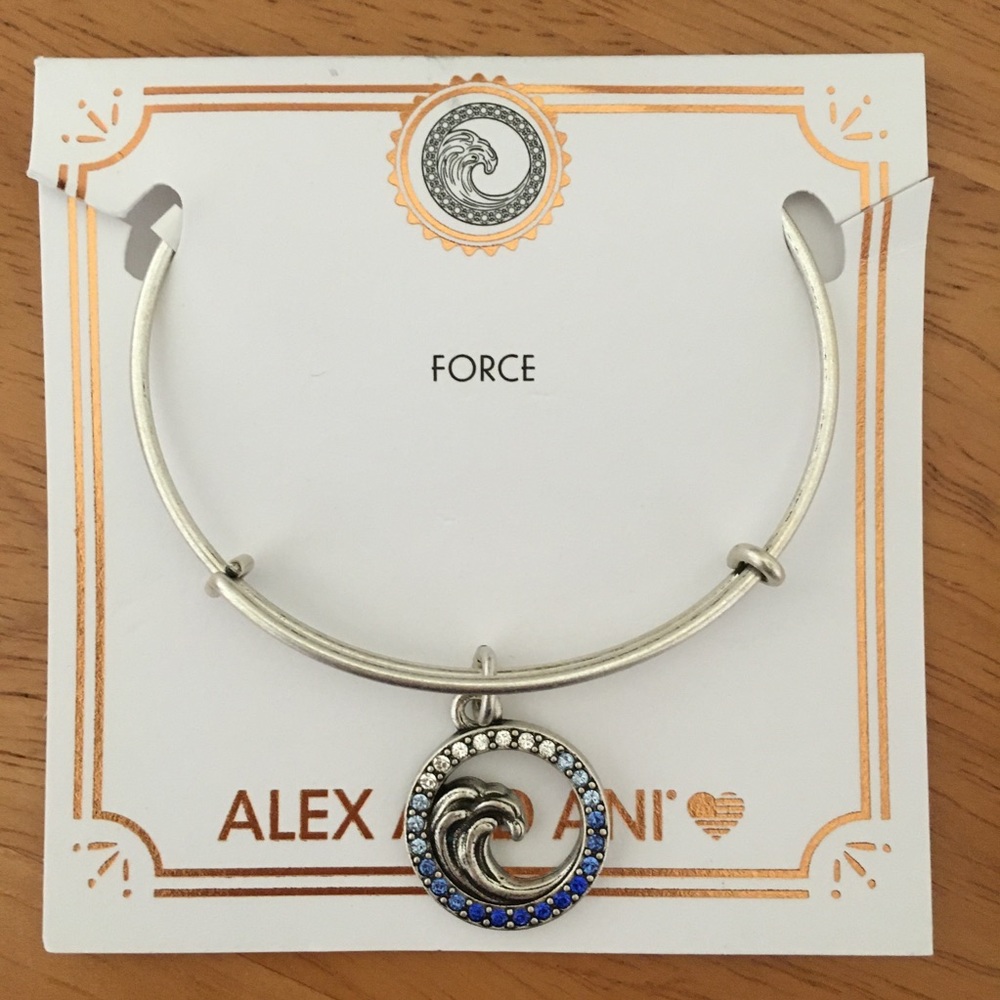 ❌SOLD❌ Rare Alex and Ani Crystal Wave Bangle NWT